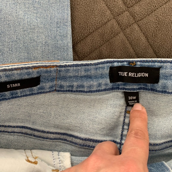 True Religion NWT Mid-rise Cropped Straight Starr Jeans size 30 - Picture 7 of 11